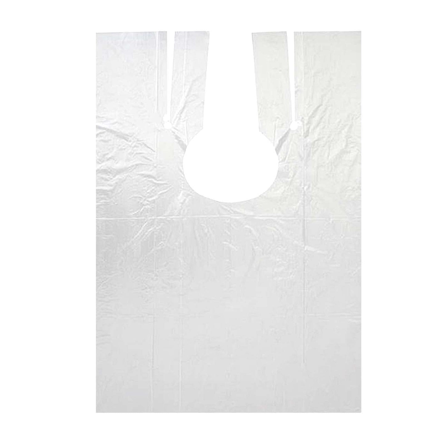 TAICHEUT 400 Pcs 35 x 47 Inch Disposable Clear Hair Salon Capes, Plastic Waterproof Capes Disposable Hair Cutting Capes for Barbershop and Salon, Clear