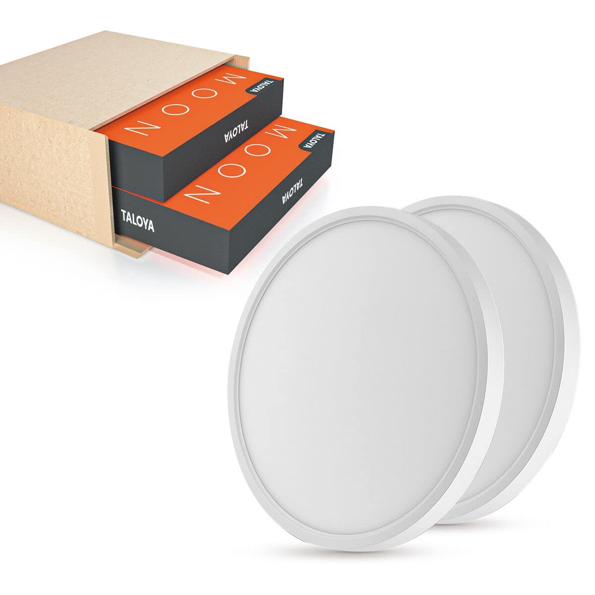 Taloya 2 Pack 12 Inch LED Flush Mount Ceiling Light Fixture for Living Room Basement Closet Hallway Laundry Room Porch,20W Equivs to 200W 3000k/3500k/4000k/5000k/6500k
