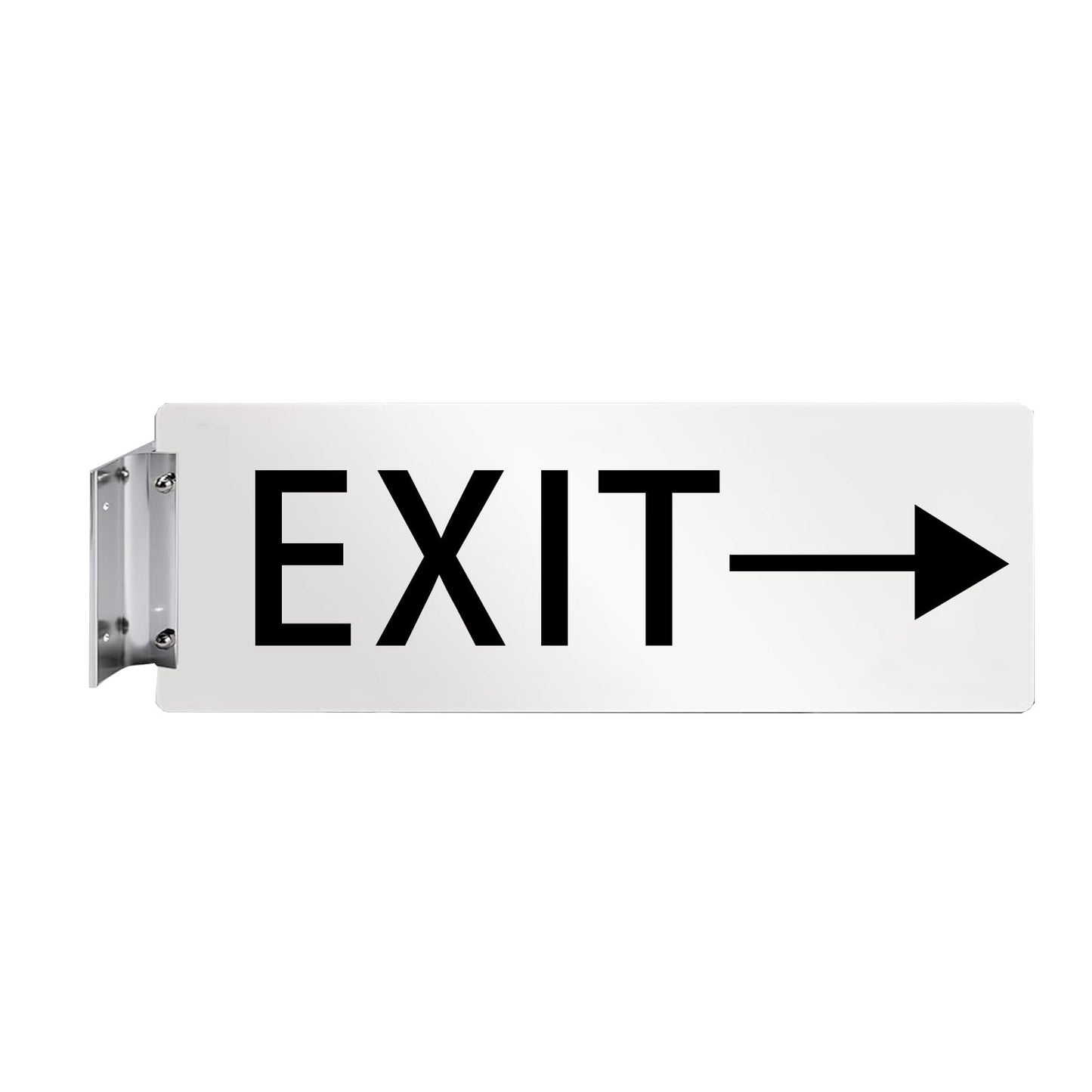 SINKAA Aluminum Corridor Sign Holder, 10 Pack Direct Sign Mount Bracket, Silver, 2" Length, 1/8" Substrate, Wall Mount, Easy to Install