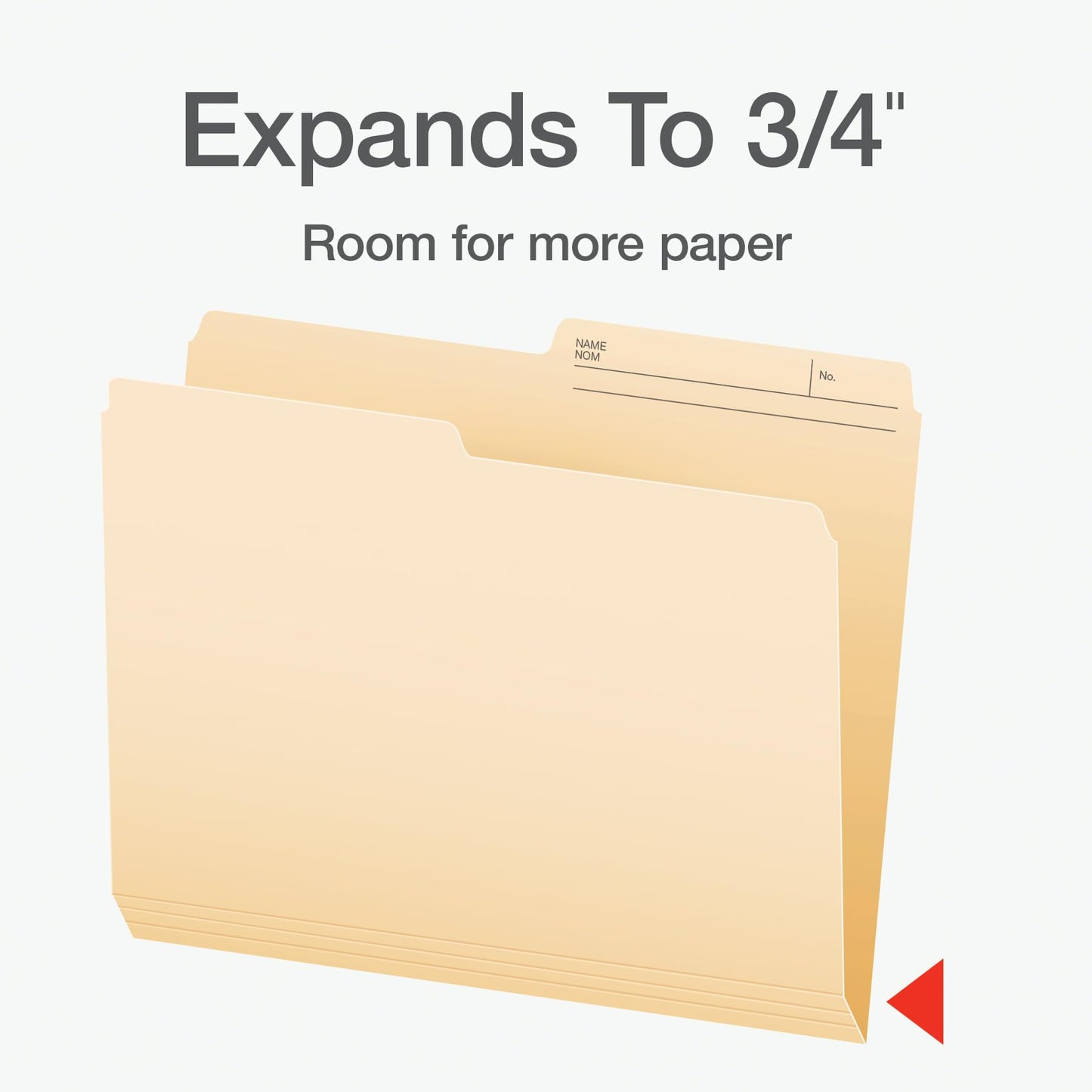 Pendaflex File Folders, 100/Box, 1/2 Cut Tab, Letter Size, Manila, Durable & Tear-Resistant File Organizers for Office, Home & School Filing Systems, Reversible & Eco-Friendly Design