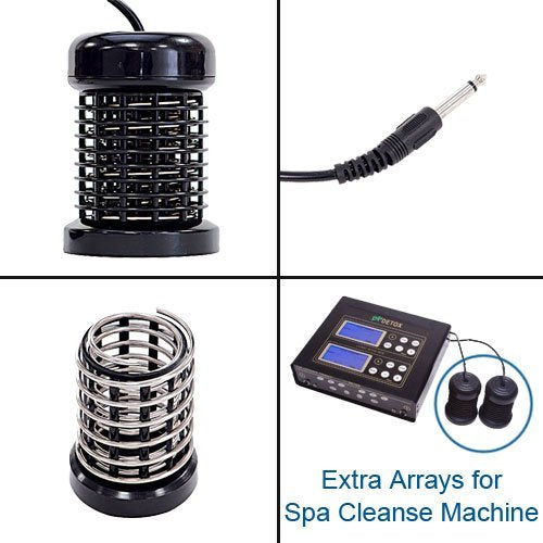 6x Foot Bath Arrays for Foot Spas - Stainless Steel Array for Aqua Spa Ionic Cleanse Machines