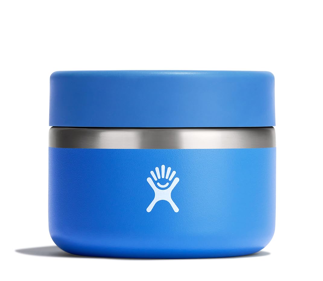 Hydro Flask 12 Oz Stainless Steel Insulated Food Jar, Leakproof and Dishwasher Safe, BPA-Free, Cascade Blue