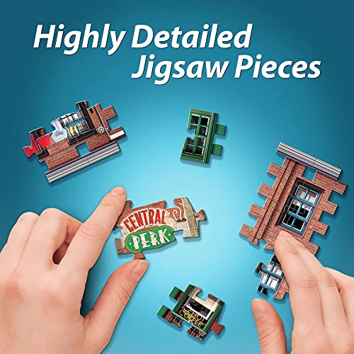 Wrebbit3D Friends 3D Puzzle Model of Central Perk | 440 Real Jigsaw Puzzle Pieces | Build The Iconic Cafe from The Hit TV Series