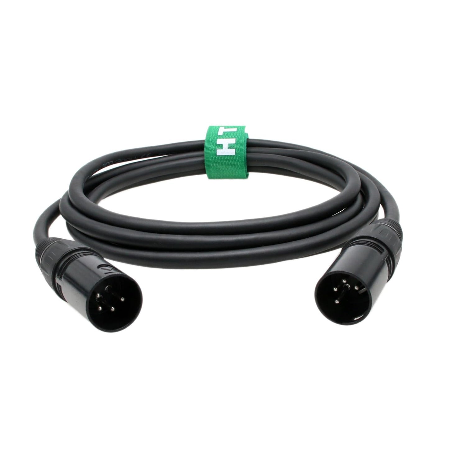 HangTon XLR 4 Pin Power Supply Cable for Godox VL150 VL200 VL300 Video Light and Controller, XLR Male to Male 2M