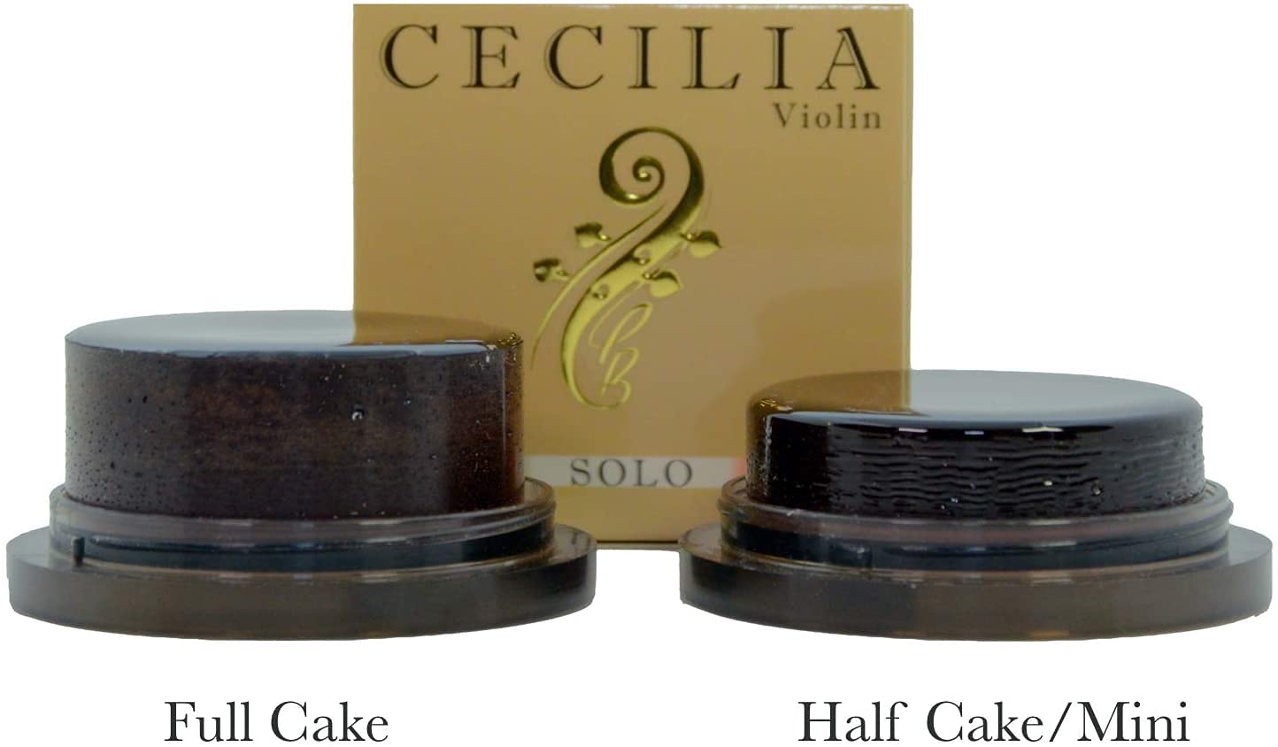 CECILIA ‘SOLO’ Rosin for Violin, Rosin Specially Formulated Violin Rosin for Violin Bows (MINI (Half Cake))