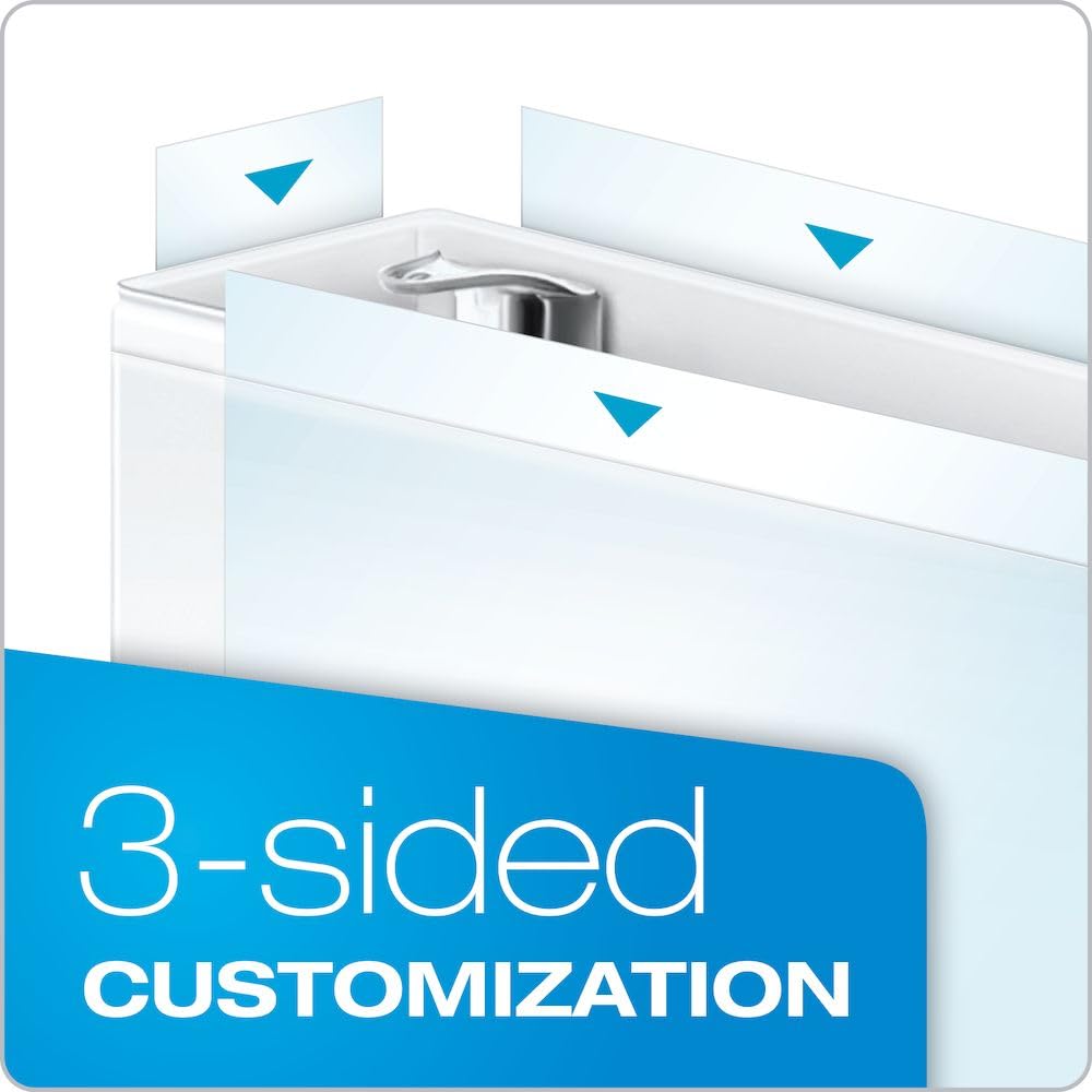Tops 22132 11 x 17-Inch Cardinal ClearVue D-Ring Binder, 2-Inch Capacity (White)