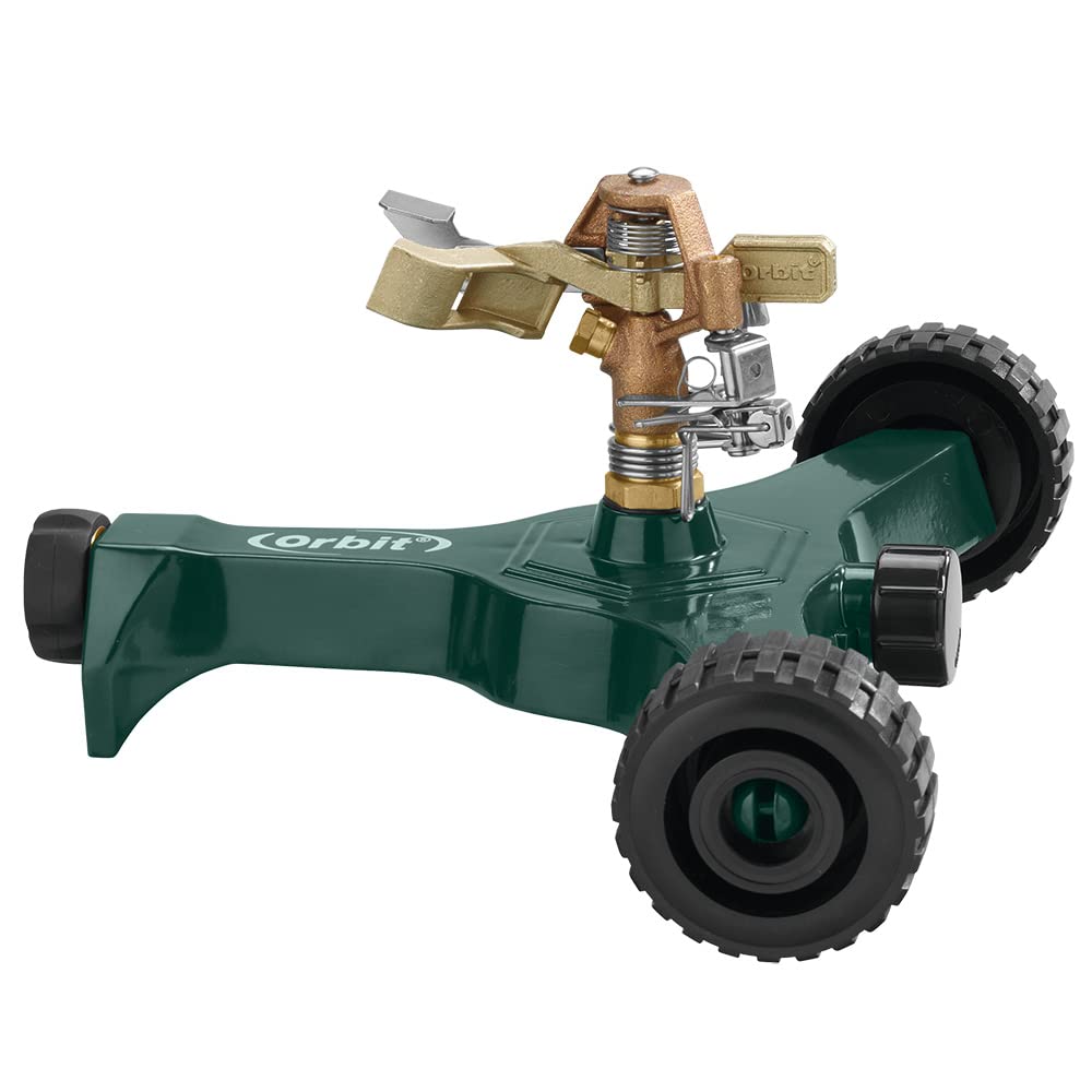 Orbit 56186N Brass Impact Sprinkler on Wheeled Base