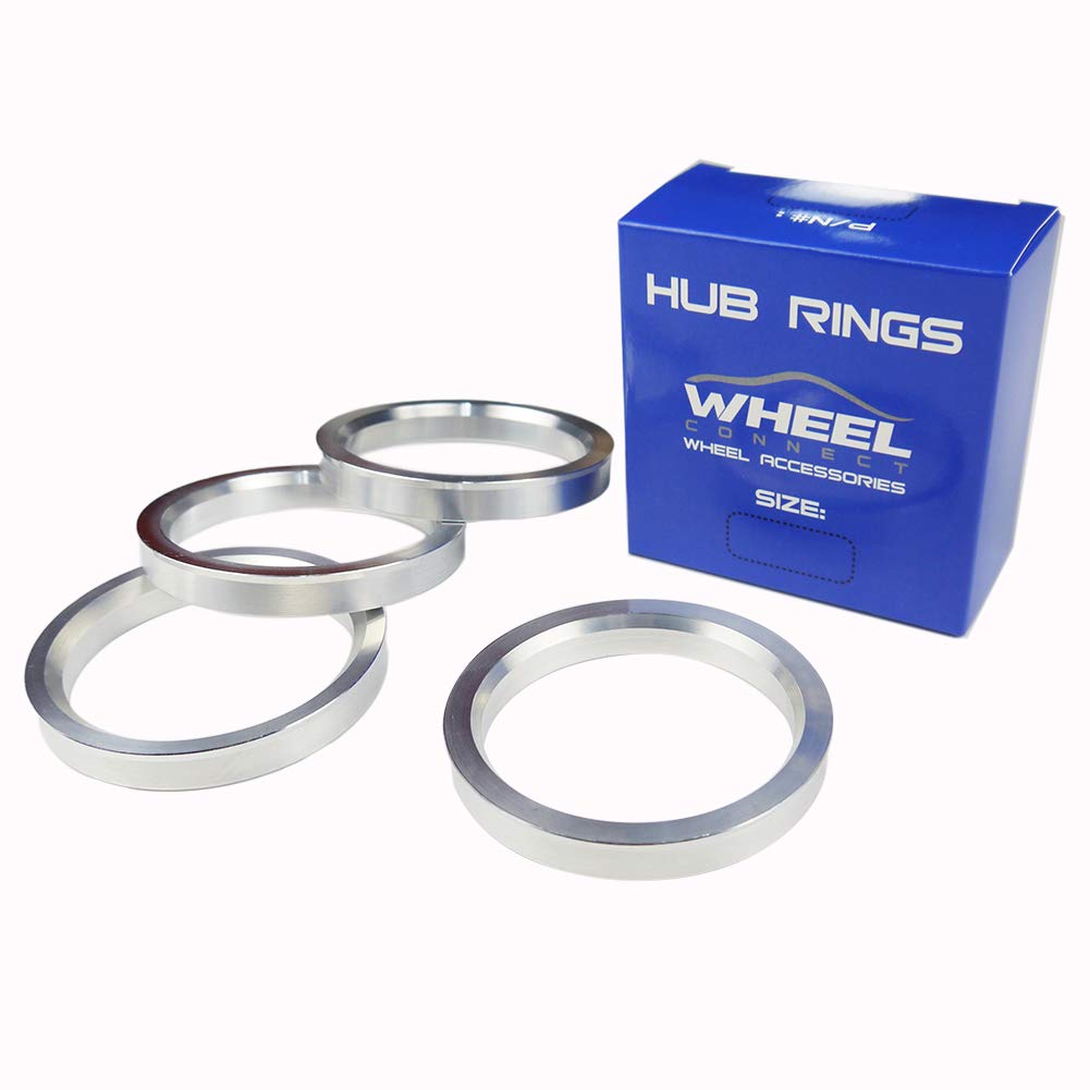 WHEEL CONNECT Hub Centric Rings, 106 to 77.8, Set of 4, Aluminium Alloy Hubrings, O.D:106 (106.1) - I.D 77.8mm. A