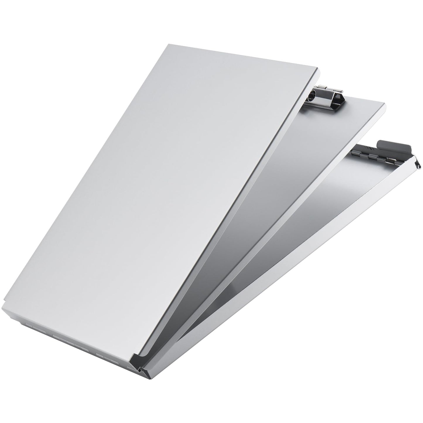 ZCZN Recycled Aluminum Storage Clipboard, Clipboard Box, Form Holder, Suitable for School, Office, Jobsite or Medical Staff, Silver