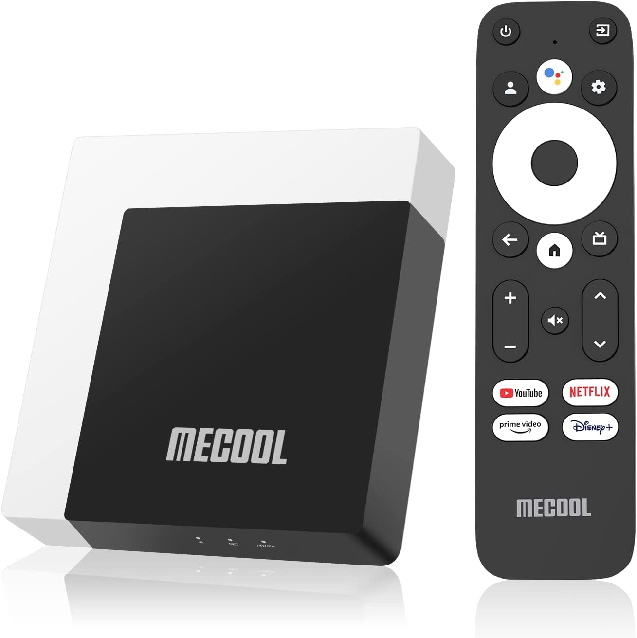 Android TV Box 11.0, MECOOL KM7 Plus Smart TV Box 4K HDR 2GB 16GB Support 2.4G/5.0G/BT 5.0/AV1 Google TV Remote Streaming Media Player with Amlogic S905Y4 Netflix Google Assistant Dolby Atmos