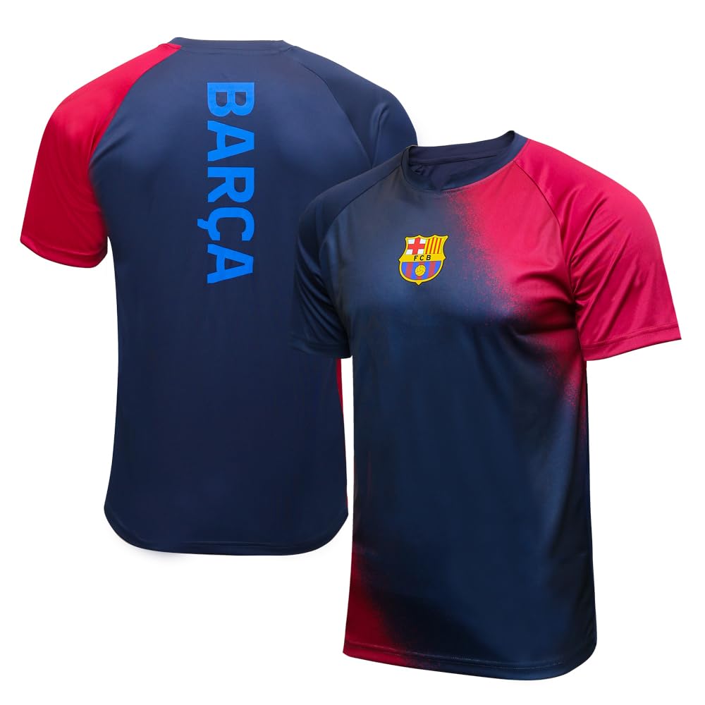 Icon Sports Men’s Soccer T-Shirts – Official Jersey Style Short Sleeve Athletic Football Team Graphic Game Day Active Tee Top