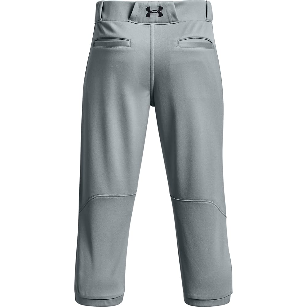 Under Armour Boys' Gameday Vanish Knicker 21 Pants, Baseball Gray (075)/Black, Small