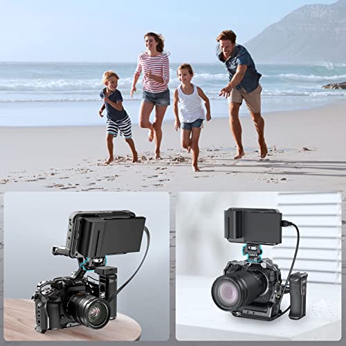 SmallRig Adjustable Camera Monitor Mount for ARRI-Style (Upgrade), 360° Swivel and 180° Tilt Monitor Holder Anti-Twist Support 5” and 7” Field Monitor- 2903B