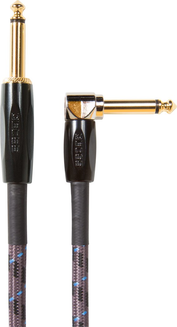 BOSS 10-Feet (3m) Instrument Cable, Straight/Angle ¼” Jack (BIC-10A)