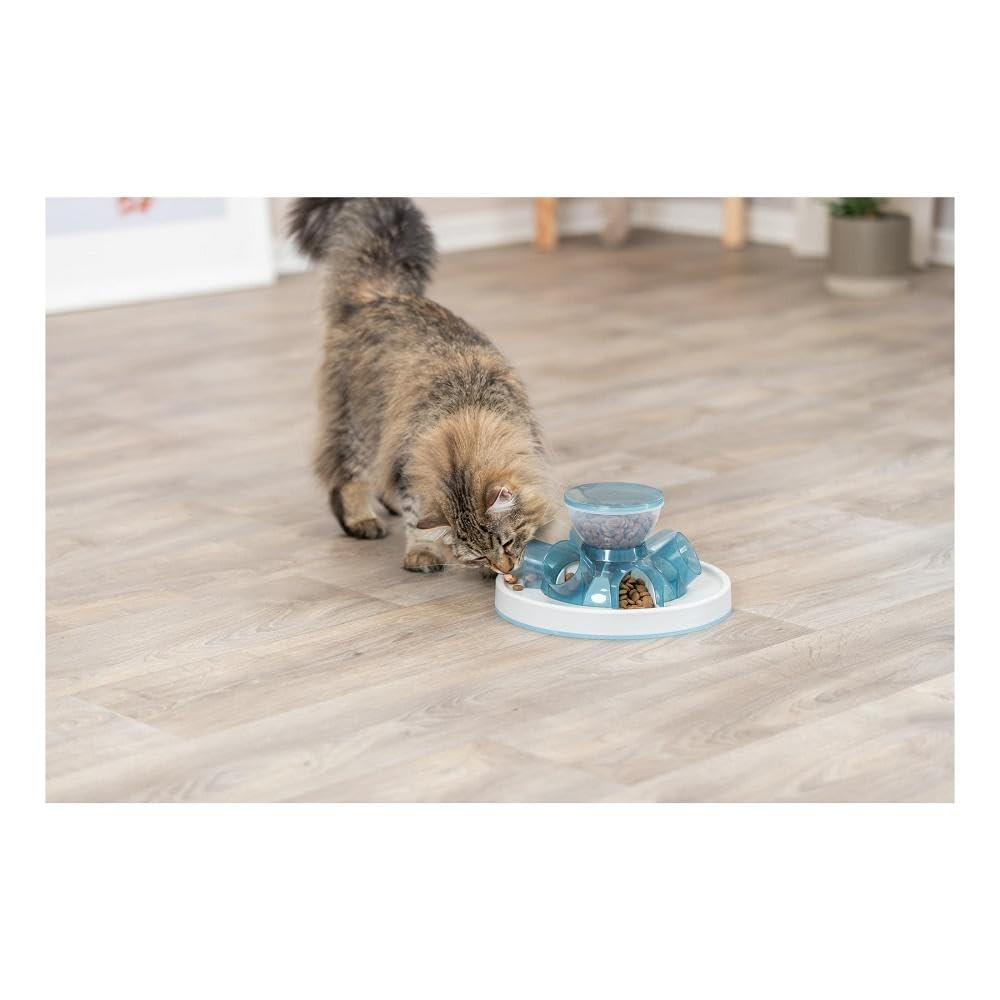 TRIXIE Tunnel Slow Feeder for Cats and Dogs, Interactive Cat Toy, Pet Food Dispenser, Treat Dispenser