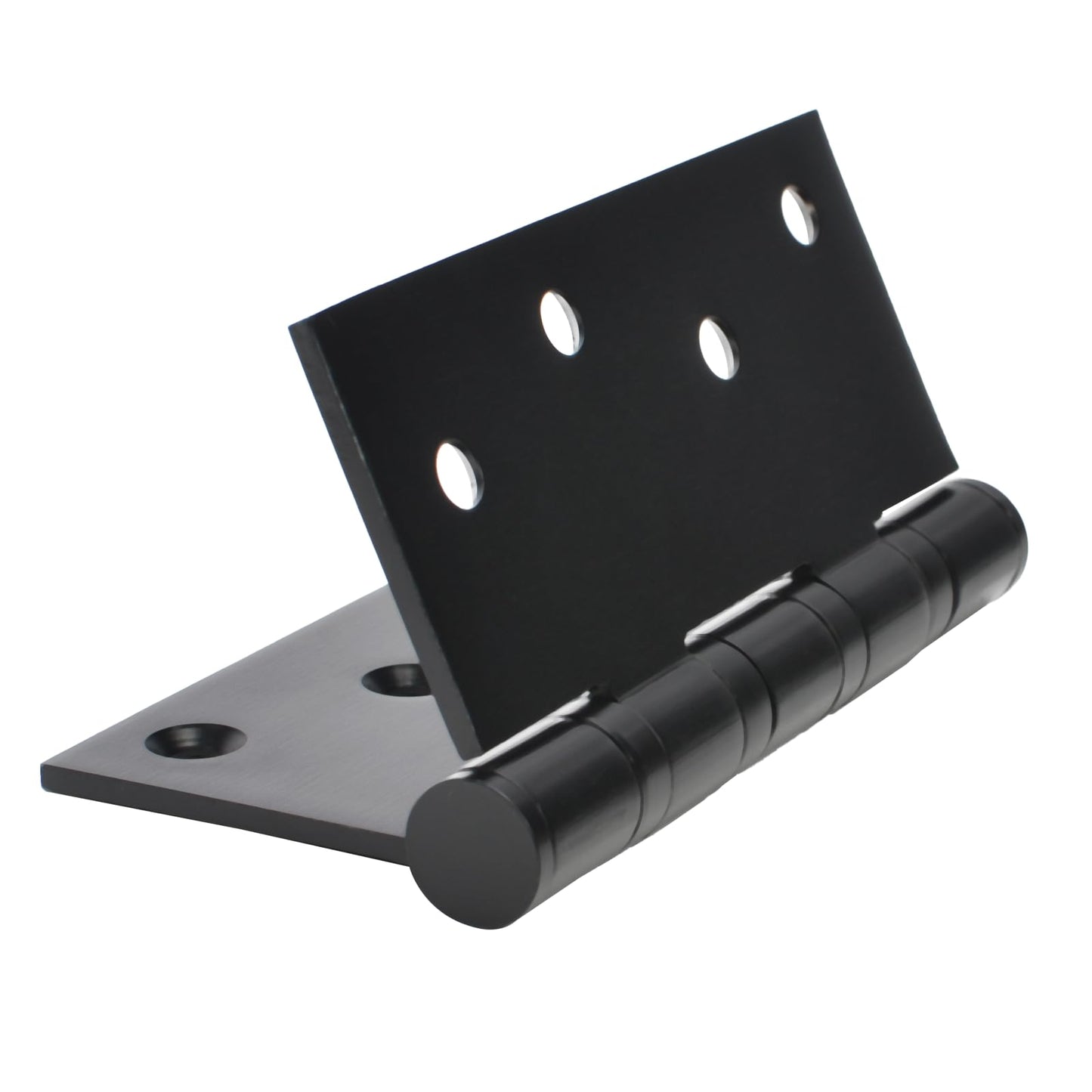 3 Pack 4 inch X 4 inch Heavy Duty Black Door Hinge, Interior & Exterior Door Hinges with Square Corner Ball Bearing, 0.11" Thickness Stainless Steel, with 24 Screws (Matte Black Hinge)