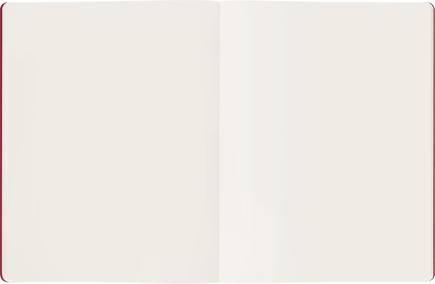 Moleskine Student Cahier Journals (Set of 2), Soft Cover, Plain, XXL (8.5" x 11"), Cranberry Red