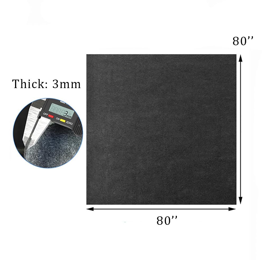 80 * 80 Inch Hot Tub Mat, Extra Large Floor Protector Pad for Inflatable Hot Cold Plunge Tub, Ice Bath Tubs Mat with Waterproof Slip-Proof Backing, Absorbent Mats for Spa Pool Ground Base