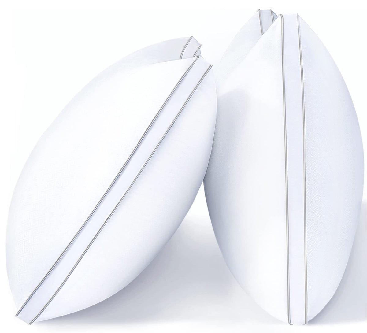 viewstar King Size Pillows 2 Pack, Firm Support Gusseted Side Sleeper Hotel Pillow for Back and Stomach Sleeping, White