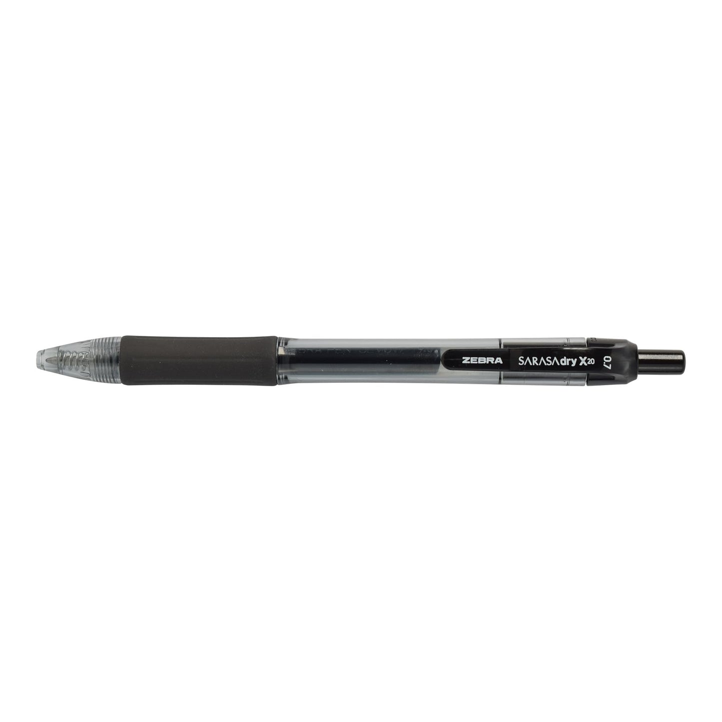 Zebra Pen SARASA Dry X20 Retractable Gel Pens, 0.7mm Medium Point, Black Ink with Rapid Fast Dry Ink Technology, Ideal for the Left Handed, Elimates Smudging and Smearing in Seconds, 12-Pack (46810)