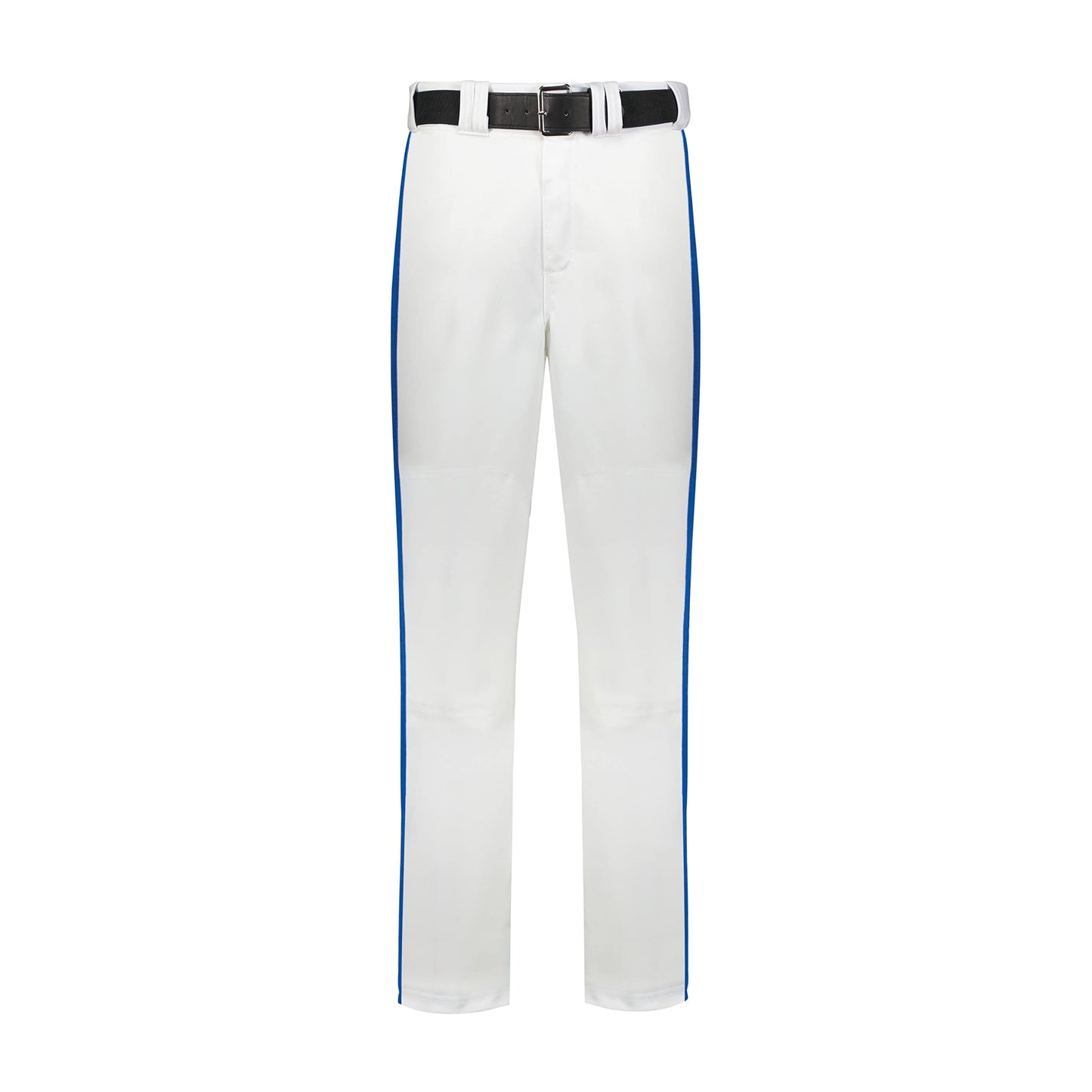 Russell Athletic Piped Change Pant-Comfort and Performance: Ideal for Baseball, Softball, and Fastpitch, White/Royal, Medium