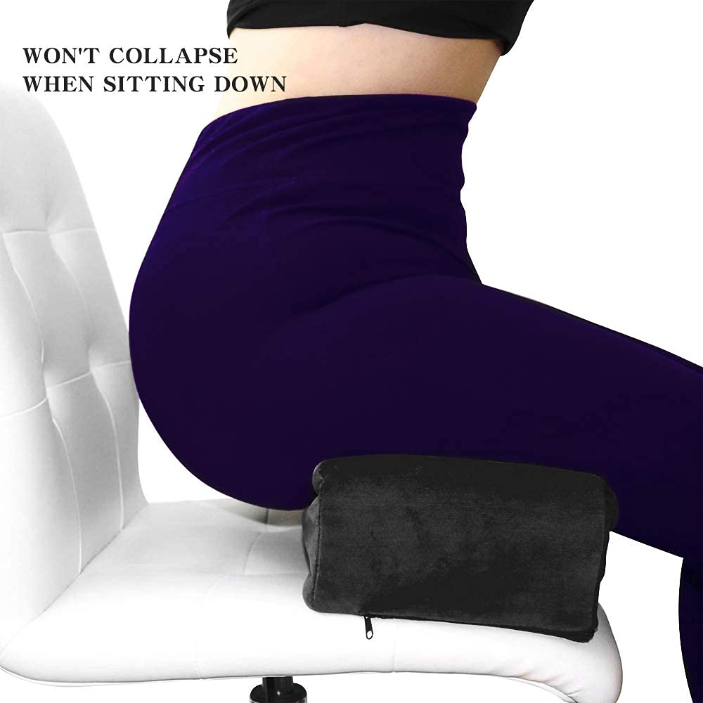 Pillow Used After BBL Surgery, The Latest Upgraded Version, Hardened Pillow core Support Does not deform, Easy to Carry (Black, Standard Size)
