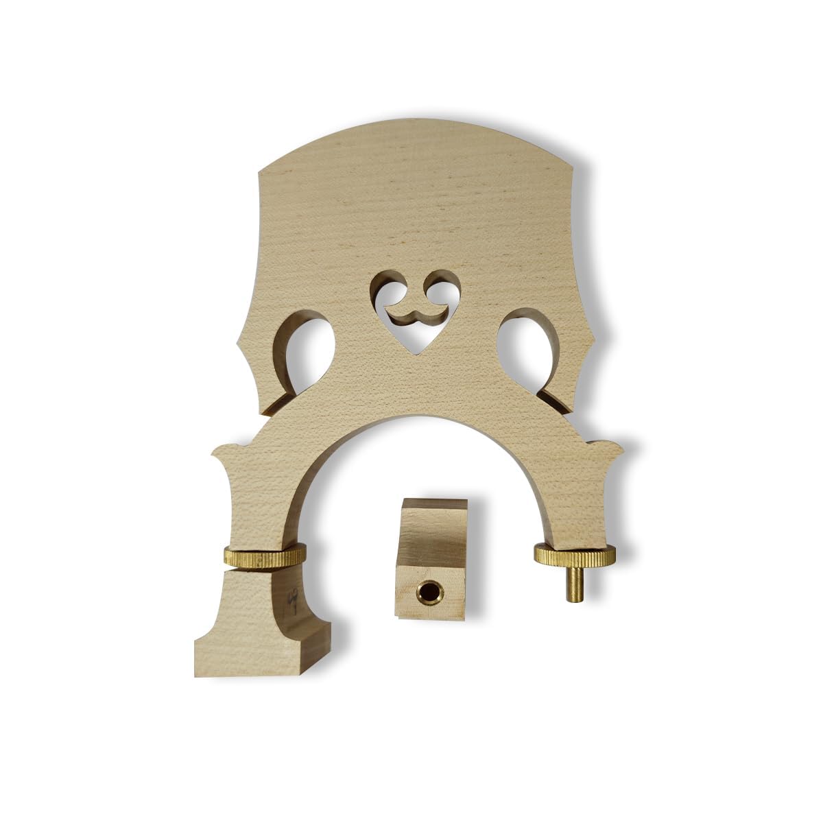 Vetimobato 3/4 Upright Double Bass Bridge Maple Double Bass Accessory Upright Bass Parts (Adjustable Bridge)