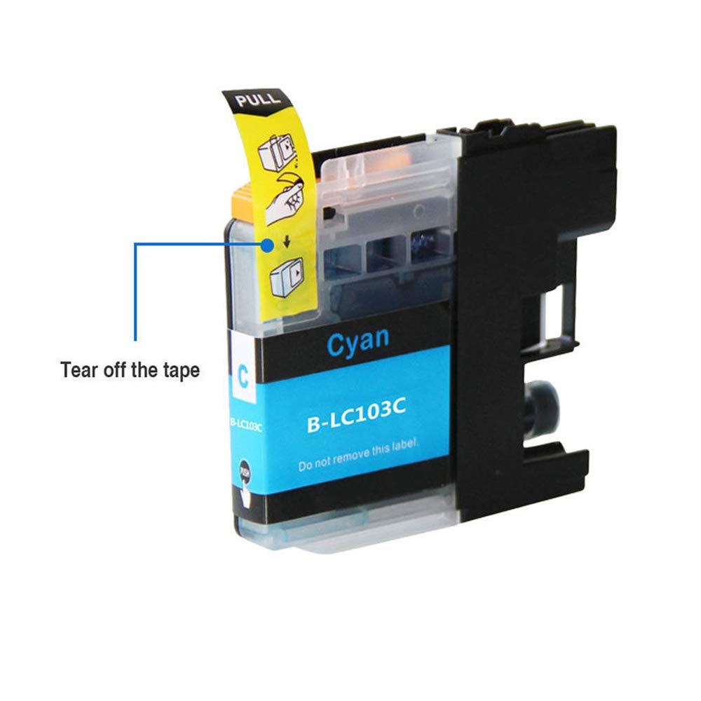 HGZ 12 Pack LC103XL Compatible Ink Cartridge Replacement for LC103 LC103XL Color Ink Cartridge for MFC J870DW J450DW J470DW J650DW J4410DW J4510DW J4710DW J6720 (4 Cyan, 4 Magenta, 4 Yellow)