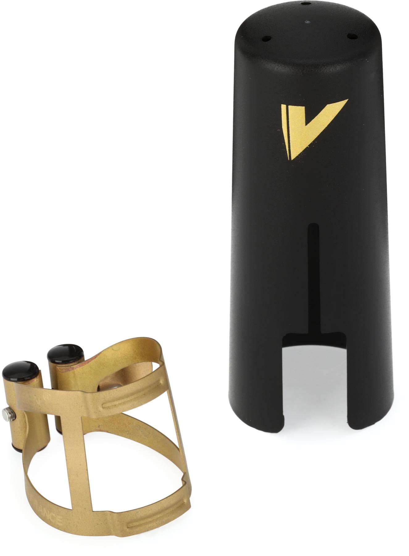 Vandoren LC58AP M/O Ligature and Plastic Cap for Tenor Saxophone; Aged Gold Finish