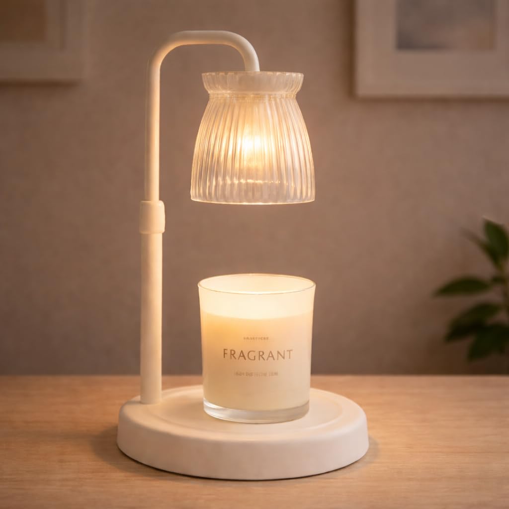 Shering Candle Warmer Lamp with Timer Dimmable, Gift Box, Gifts for Her, Birthday Gifts for Women, House Warming Gift New Home Decor, Wax Melt Warmer for Scented Jar Candles