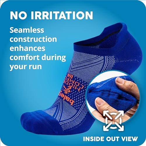 Balega Hidden Comfort Performance No Show Athletic Running Socks for Men and Women (3-Pack), Black, Large