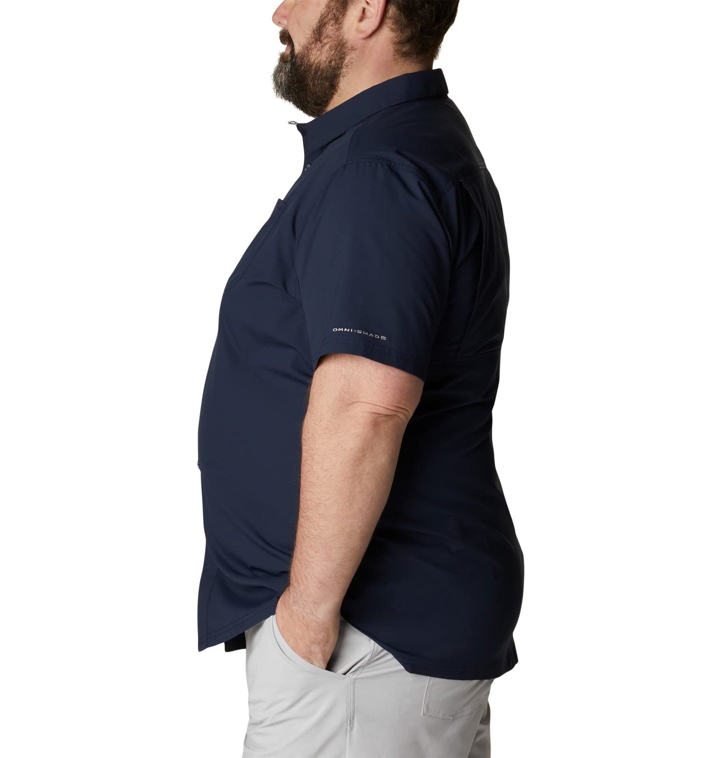 Columbia Men's Slack Tide Camp Shirt, Collegiate Navy, X-Large