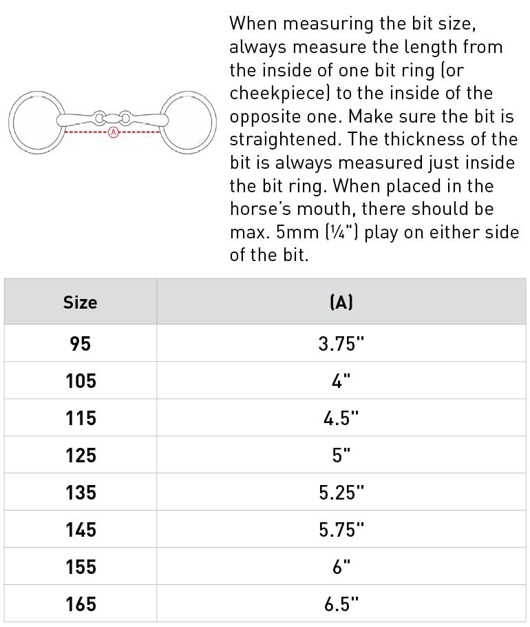 HORZE Lozenge Link Gag Bit - 5.25