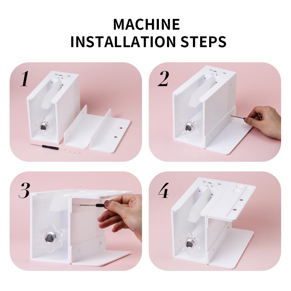 ANNAFRIS Flowering Machine Lash Fan Maker Easier to Create DIY Eyelash Extensions Fans Individual Eyelash Separator Root Splitter Machine (White)