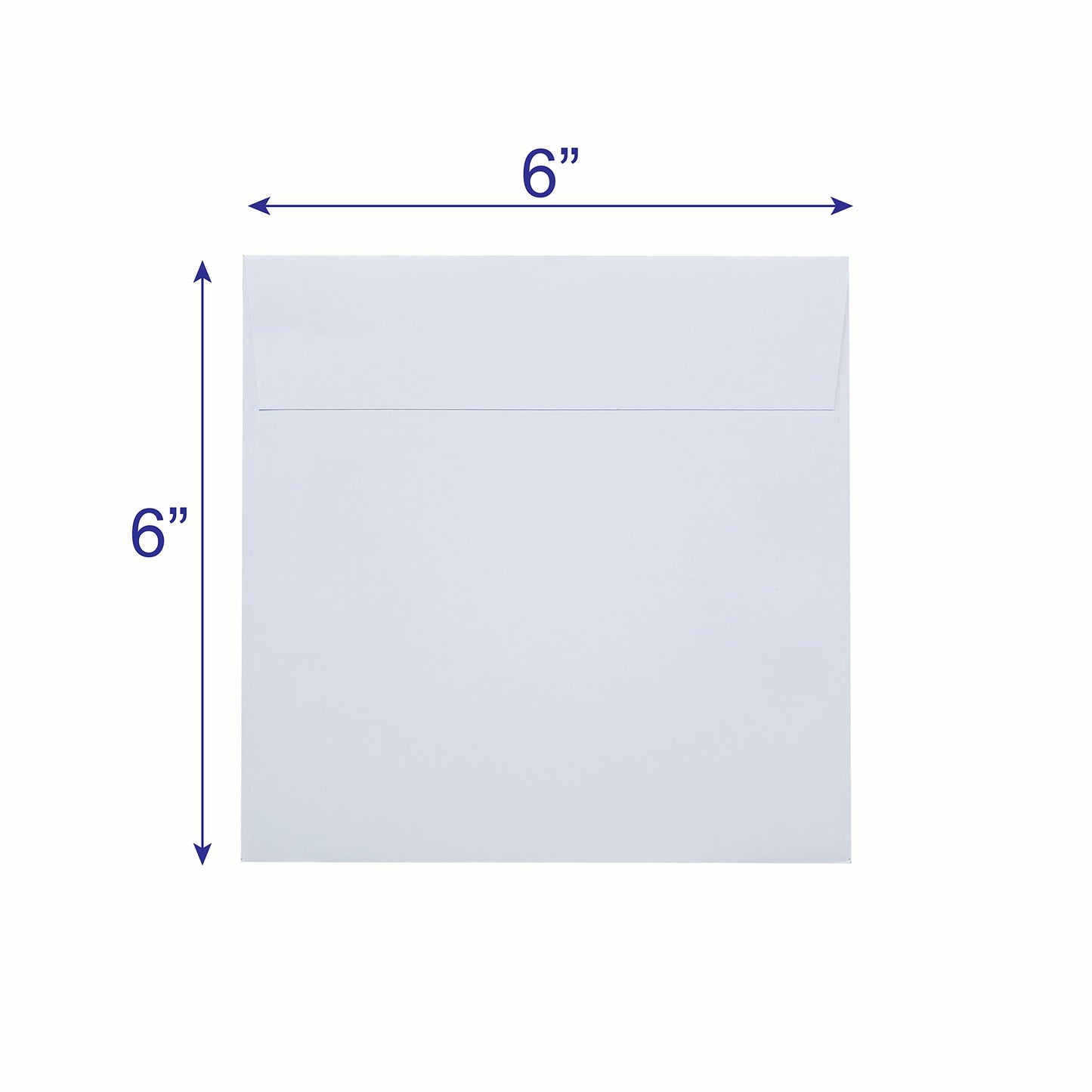 WIN PAQ 6 x 6 Square Envelope, 70lb White, Peel and Seal (100 counts /Pack) – Perfect for Invitation, Photo & Birthday Card