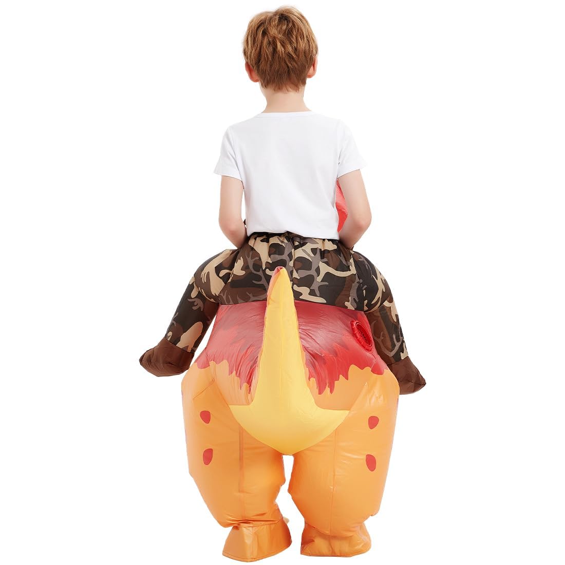 COMIN Inflatable Dinosaur Costume Kids Blow Up T Rex Dino Costumes Funny Fancy Dress for Halloween Party