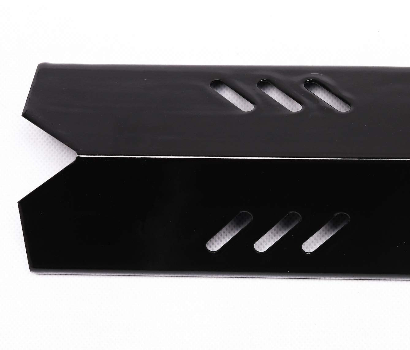 15" Grill Heat Plate Shield, Burner Cover, Flame Tamer for Backyard GBC1460W, BY13-101-001-13, Dyna-glo DGF510SBP, DGF510SSP, Uniflame, Montana, BHG Grills, Porcelain Steel 5 Pack
