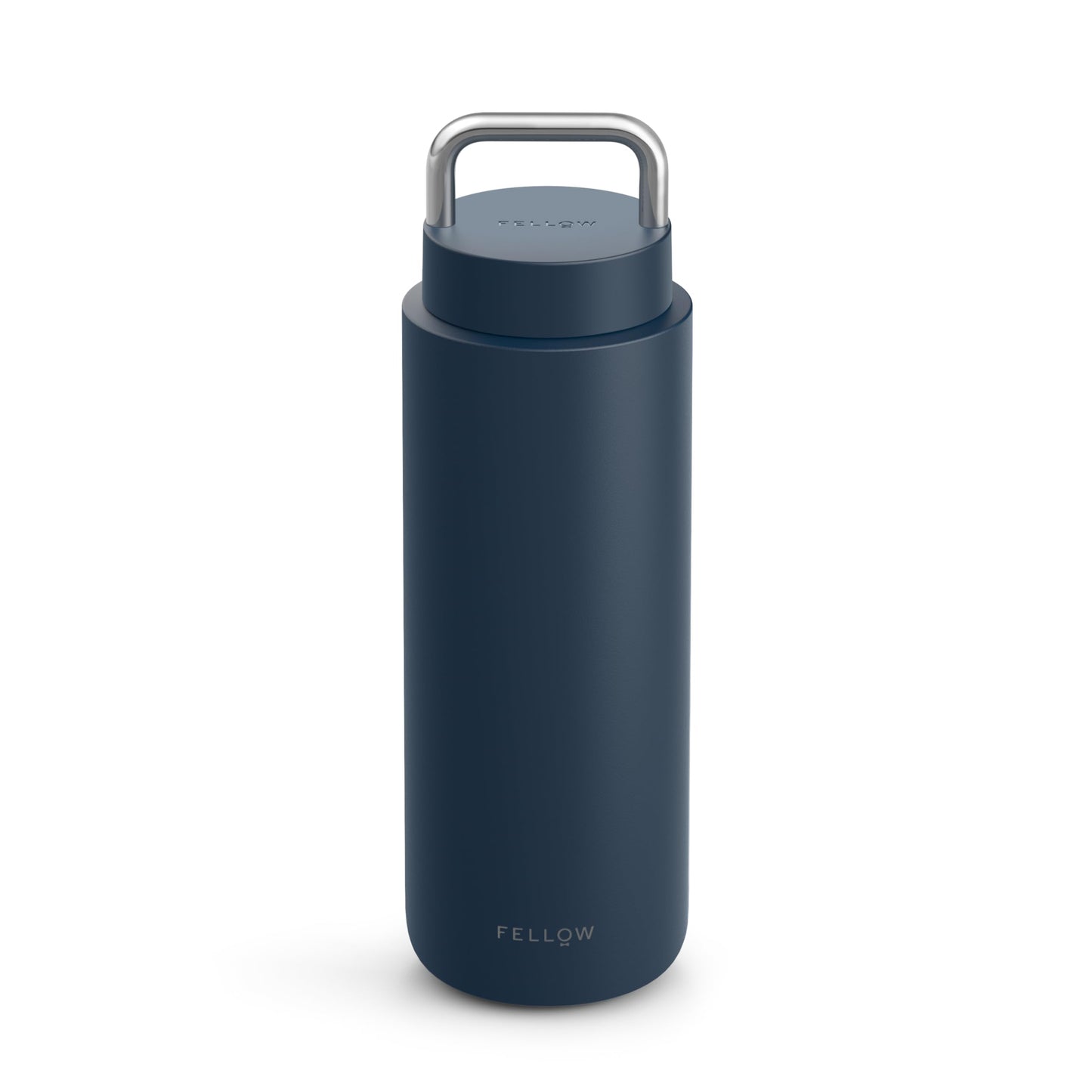 Fellow 32 oz Carter Carry - Travel Vacuum Insulated Stainless Steel Tumbler - Keeps Heat for 12 Hours/Stays Cold for 24 Hours - Leak-Proof Seal - Stainless Steel Handle - Slim Width - Stone Blue