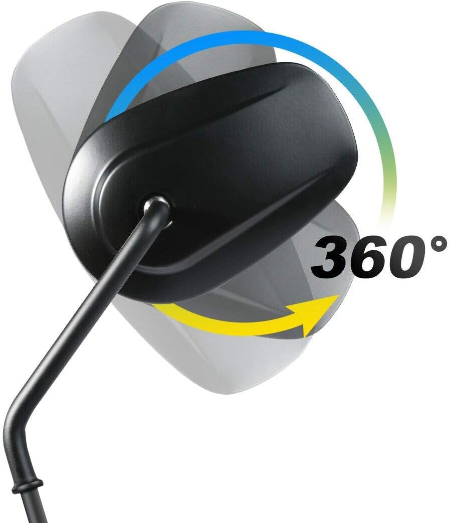 VPZMT 8mm Teardrop Rearview Mirrors for Harley Road King CVO Road Street Tri Glide Freewheeler Street XG500 XG750 Sportster XL883 1200 Softail Street Bob Dyna Models (Black)