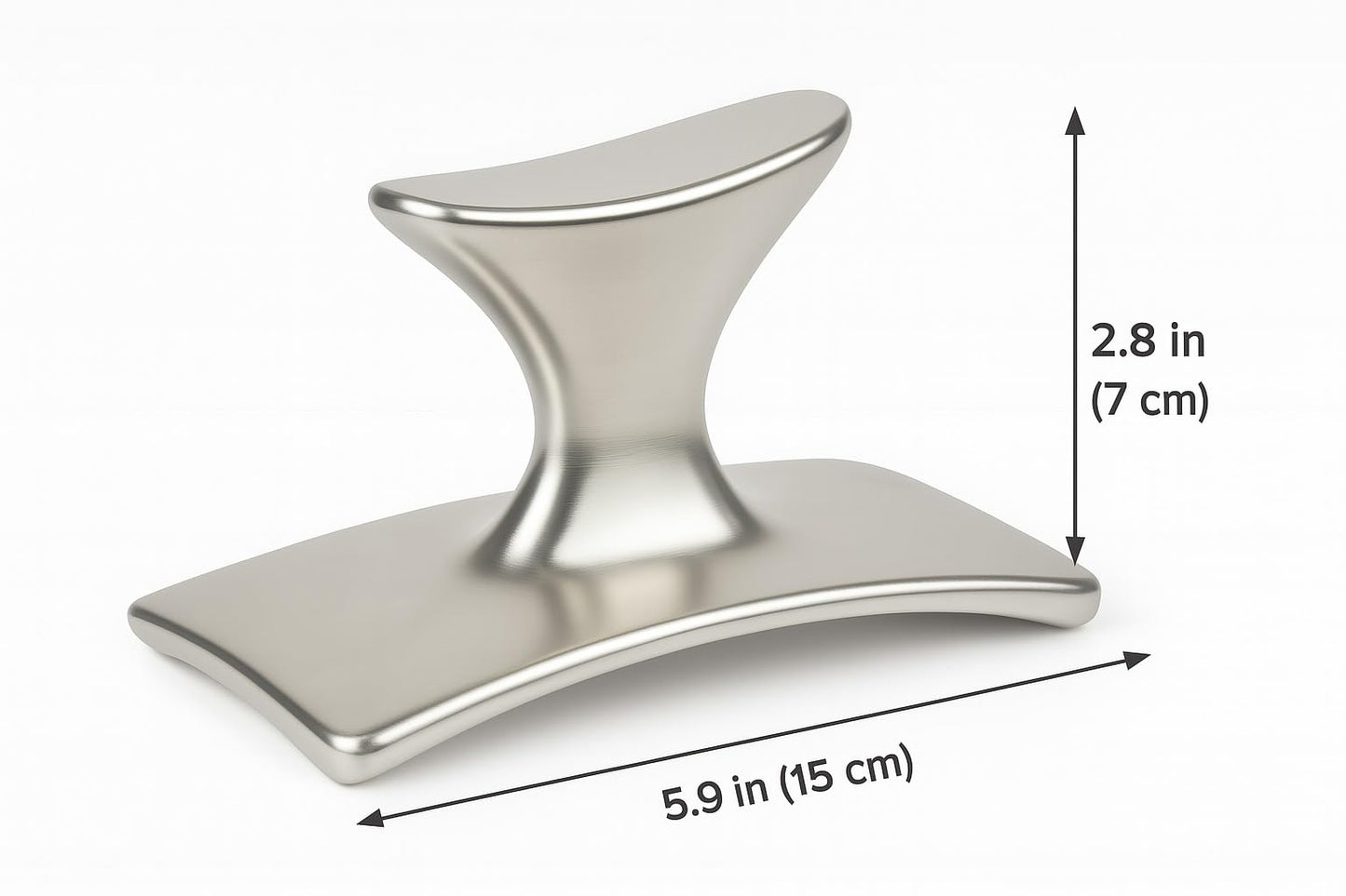 Professional Body Sculpting Metal Therapy Massage Tool Set, 3 Pieces, Colombian Made, Silver