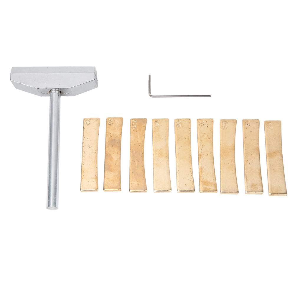 Electric Guitar Repair Tool Set 9pcs Fingerboard Fretboard Press Caul Insert with Press Caul and Wrench Musical Instrument Accessory Cleaning Maintenance