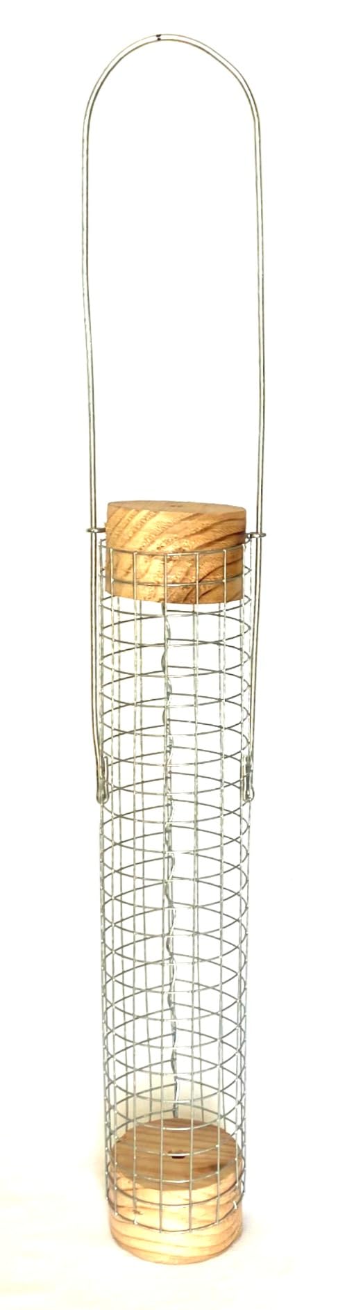 Backyard Birds Unlimited Cedar Whole in-Shell Peanut Outdoor Hanging Wild Bird Feeder Made in The USA-Small 21" Inch