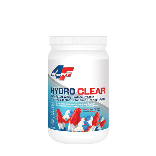 4EverFit Hydro Clear Juice Protein, 100% Whey Protein Hydrosylate, mixes clear and tastes like candy, no sugar, no fat, low calories, no artificial sweeteners, colours or flavours – Rocket Pop 520g