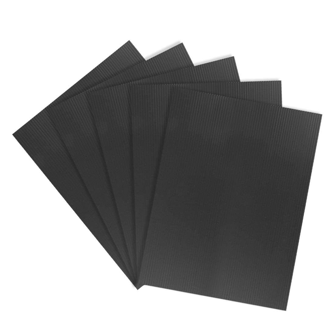 uxcell Corrugated Plastic Sheets,3mm Black Blank Yard Lawn Signs,12 Inch x 16 Inch,Waterproof Sign Blank Board 5pcs
