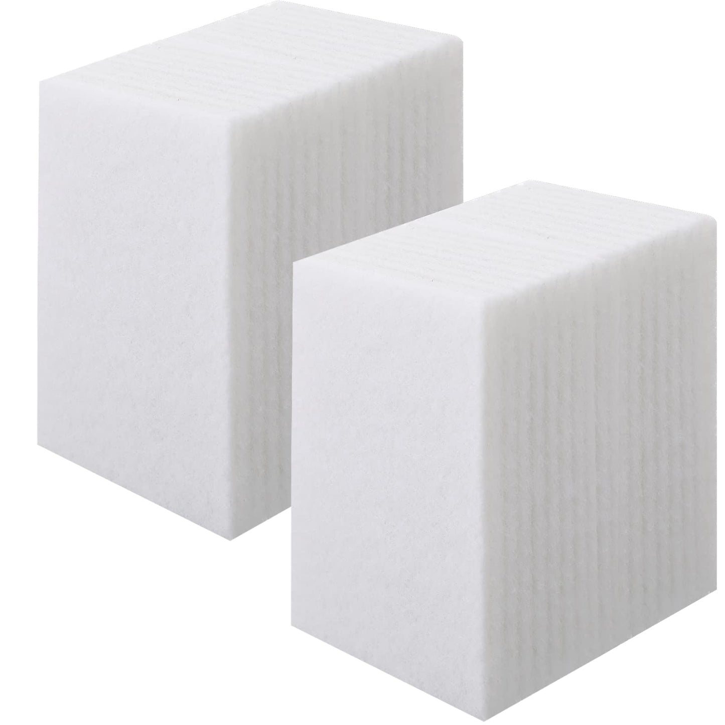 Hoolerry 40 Pcs White Scrub Pads Light Duty Scouring Non Woven Pad Non Scratch Abrasive Hand Multipurpose Scouring Sponge Multi Surface Scrubber Pads for Cleaning Polishing Home(4 x 6 Inch,White)
