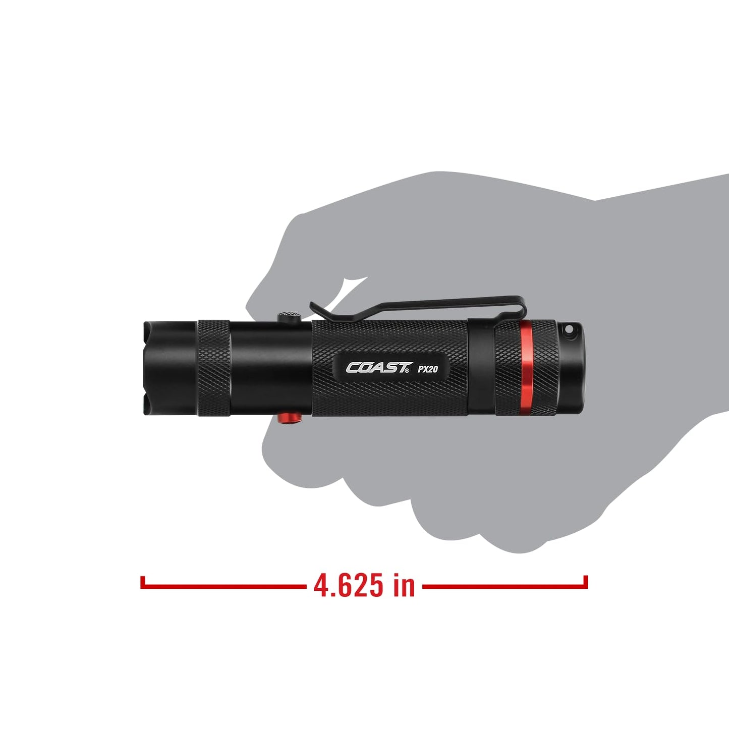 Coast PX20 315 Lumen Dual Color Led Flashlight Black