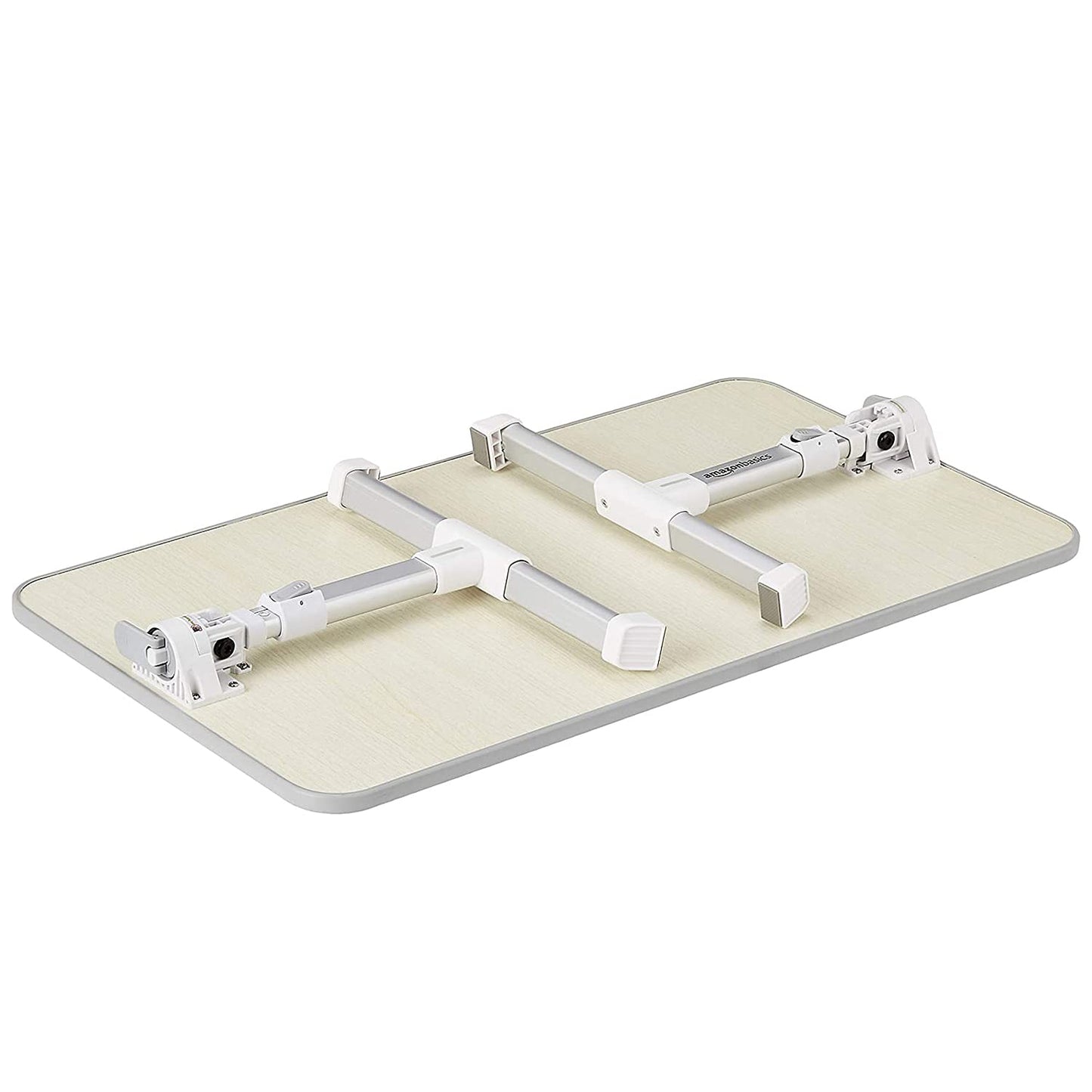 Amazon Basics Adjustable Tray Table Lap Desk Fits up to 43.18 cms Laptop, Medium, 30.48 x 50.8 cms, Cream