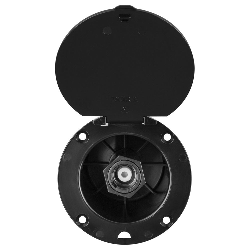 Dura Faucet (DF-SA184-BK) RV Exterior Utility Spray Dock with Quick Connect (Black)