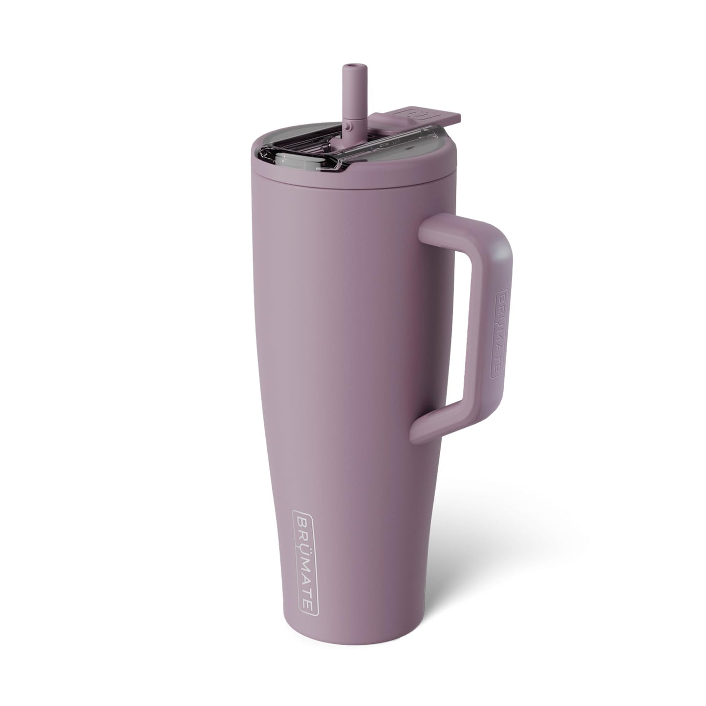 BrüMate Era Flip 40oz Tumbler with Covered Flip Down Straw | 100% Leakproof Insulated Tumbler | Made of Stainless Steel | Cup Holder Friendly Base | 40oz (Lilac Dusk)