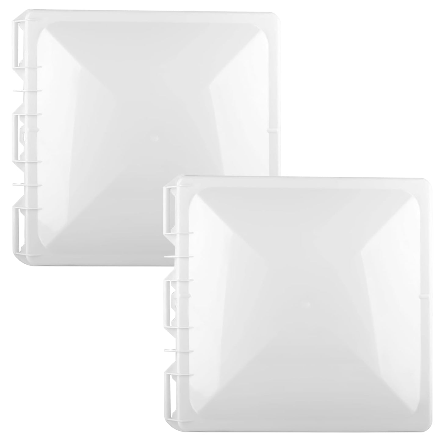 Podoy 2 Pack 13" x 13" RV Camper Vent Cover/Lid, Universal Roof Trailer Vent Cover Replacement- RV Accessories for Camper Trailer Motorhome Bathroom